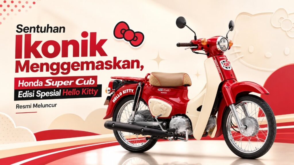 Honda Super Cub Hello Kitty Resmi Hadir, Edisi Terbatas dengan Nuansa Ikonik Sanrio Honda Super Cub Hello Kitty Sentuhan Ikonik Menggemaskan, Honda Super Cub Edisi Spesial Hello Kitty Resmi Meluncur