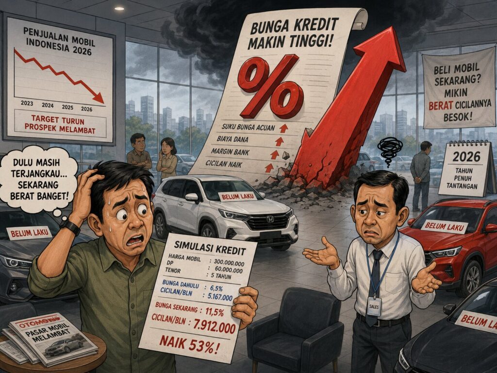 Bunga Kredit Jadi Ancaman Baru, Penjualan Mobil 2026 Bisa Makin Tertekan
