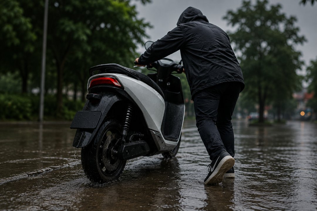 Lewat Banjir Pakai Motor Listrik, Ini Tanda-Tanda yang Tidak Boleh Diabaikan