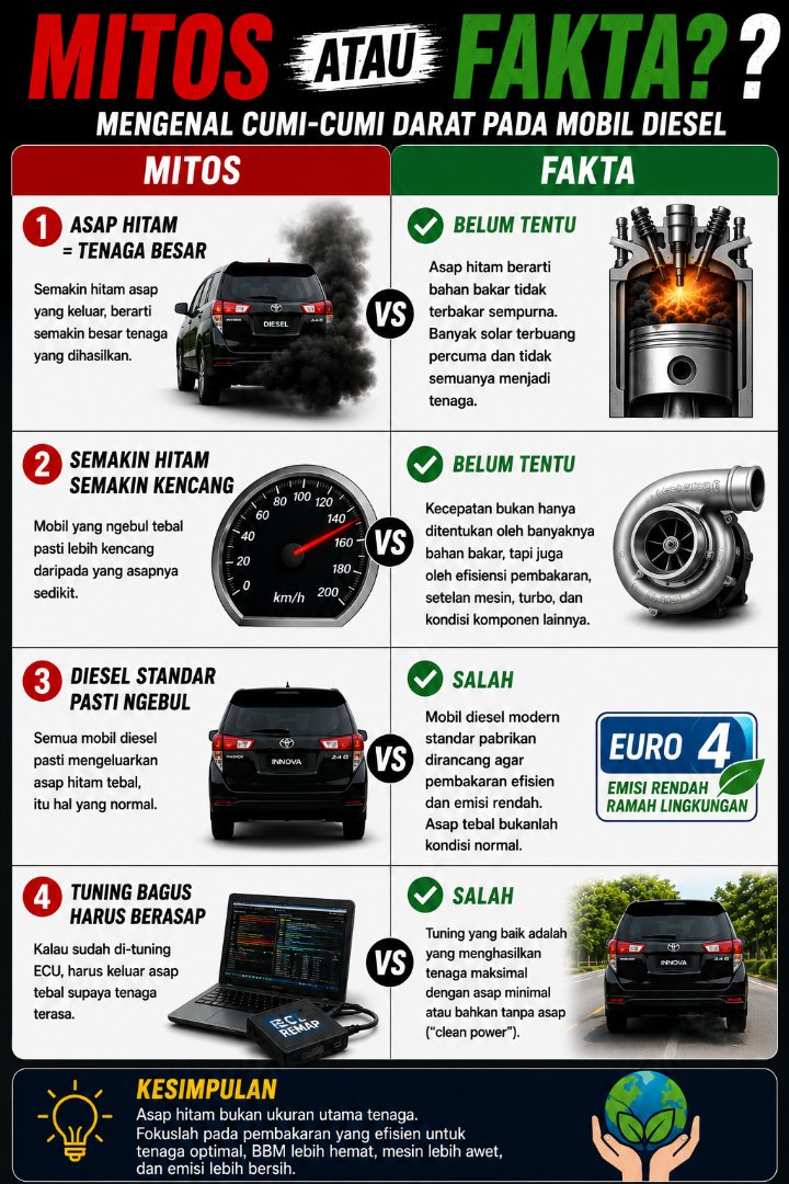 Cumi-Cumi Darat pada Mobil Diesel: Keren atau Merusak Mesin?