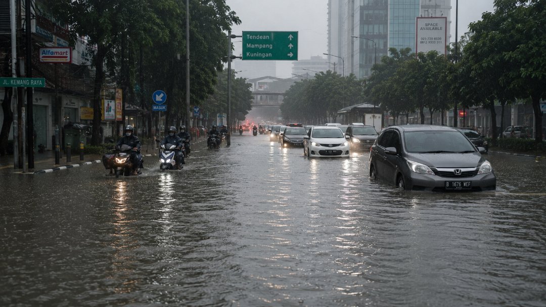 Lewat Banjir Pakai Motor Listrik, Ini Tanda-Tanda yang Tidak Boleh Diabaikan