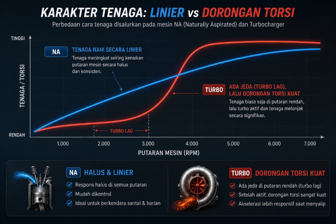 Naturally Aspirated vs Turbo: Beda Karakter Mesin yang Sering Jadi Perdebatan