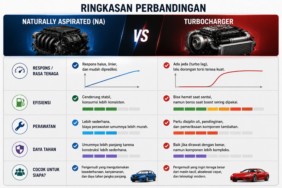 Naturally Aspirated vs Turbo: Beda Karakter Mesin yang Sering Jadi Perdebatan