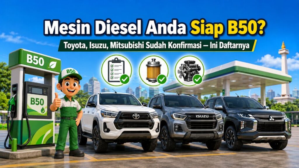 Mesin Diesel Anda Siap B50? Toyota, Isuzu, Mitsubishi Sudah Konfirmasi — Ini Daftarnya Mesin Diesel Anda Siap B50 Mesin Diesel Anda Siap B50? Toyota, Isuzu, Mitsubishi Sudah Konfirmasi — Ini Daftarnya