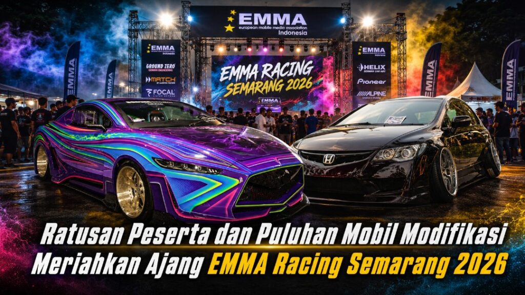 Ratusan Peserta dan Puluhan Mobil Modifikasi Meriahkan Ajang EMMA Racing Semarang 2026, Termasuk Rombakan Ekstrem Honda Accord Bali Pride EMMA Racing Semarang Ratusan Peserta dan Puluhan Mobil Modifikasi Meriahkan Ajang EMMA Racing Semarang 2026, Termasuk Rombakan Ekstrem Honda Accord Bali Pride