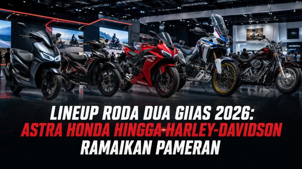 Lineup Roda Dua GIIAS 2026: Astra Honda hingga Harley-Davidson Ramaikan Pameran roda dua GIIAS 2026 Lineup Roda Dua GIIAS 2026: Astra Honda hingga Harley-Davidson Ramaikan Pameran