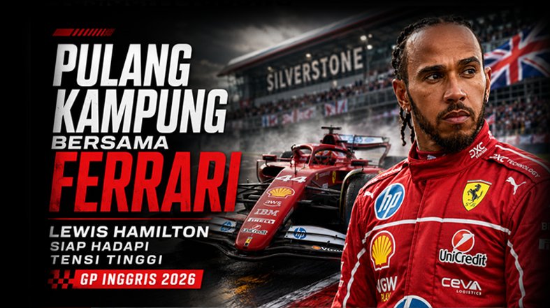 Pulang Kampung Bersama Ferrari, Lewis Hamilton Siap Hadapi Tensi Tinggi F1 GP Inggris 2026 F1 GP Inggris 2026 Pulang Kampung Bersama Ferrari, Lewis Hamilton Siap Hadapi Tensi Tinggi F1 GP Inggris 2026