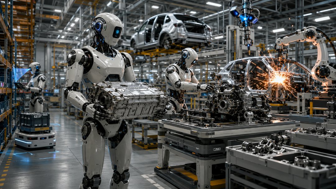 Gantikan Gerakan Fleksibel Manusia, Mitsubishi Siapkan Robot Humanoid untuk Merakit Mobil pada 2027