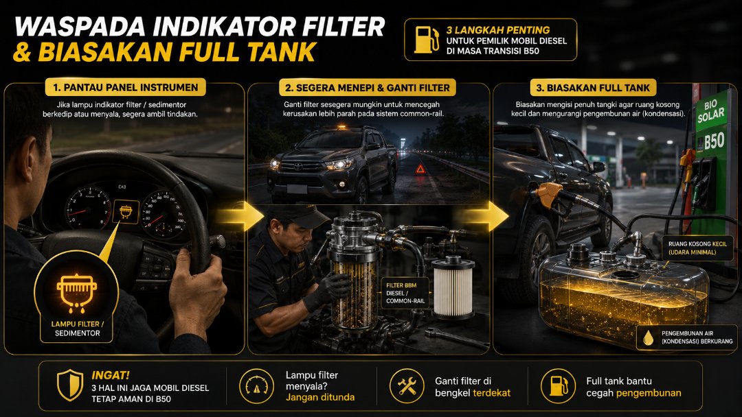 Heboh B50: Mengapa Pemilik Mobil Diesel Ramai-ramai Borong Filter Solar?